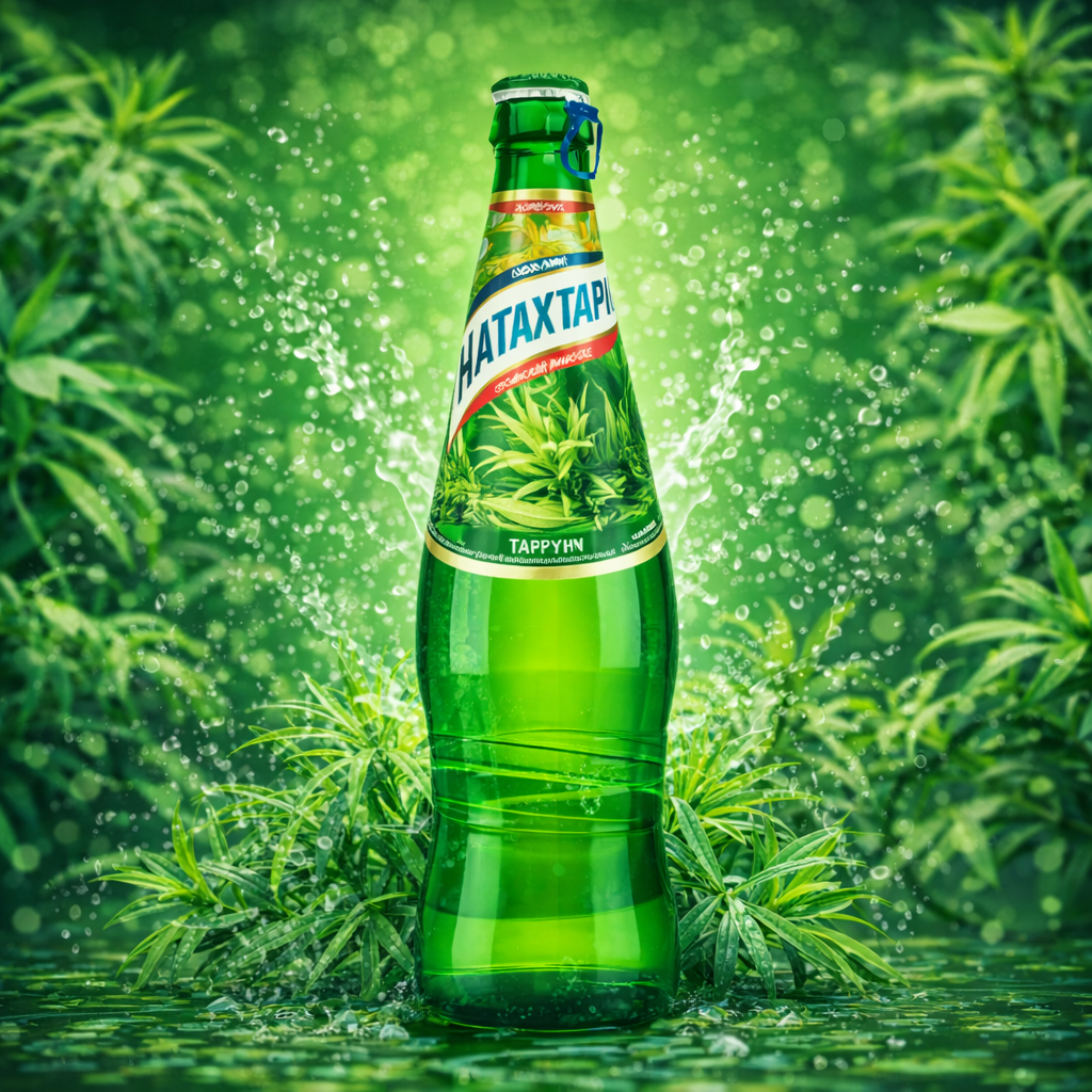 Напиток Натахтари Тархун, газированный, безалкогольный, 0.5 л