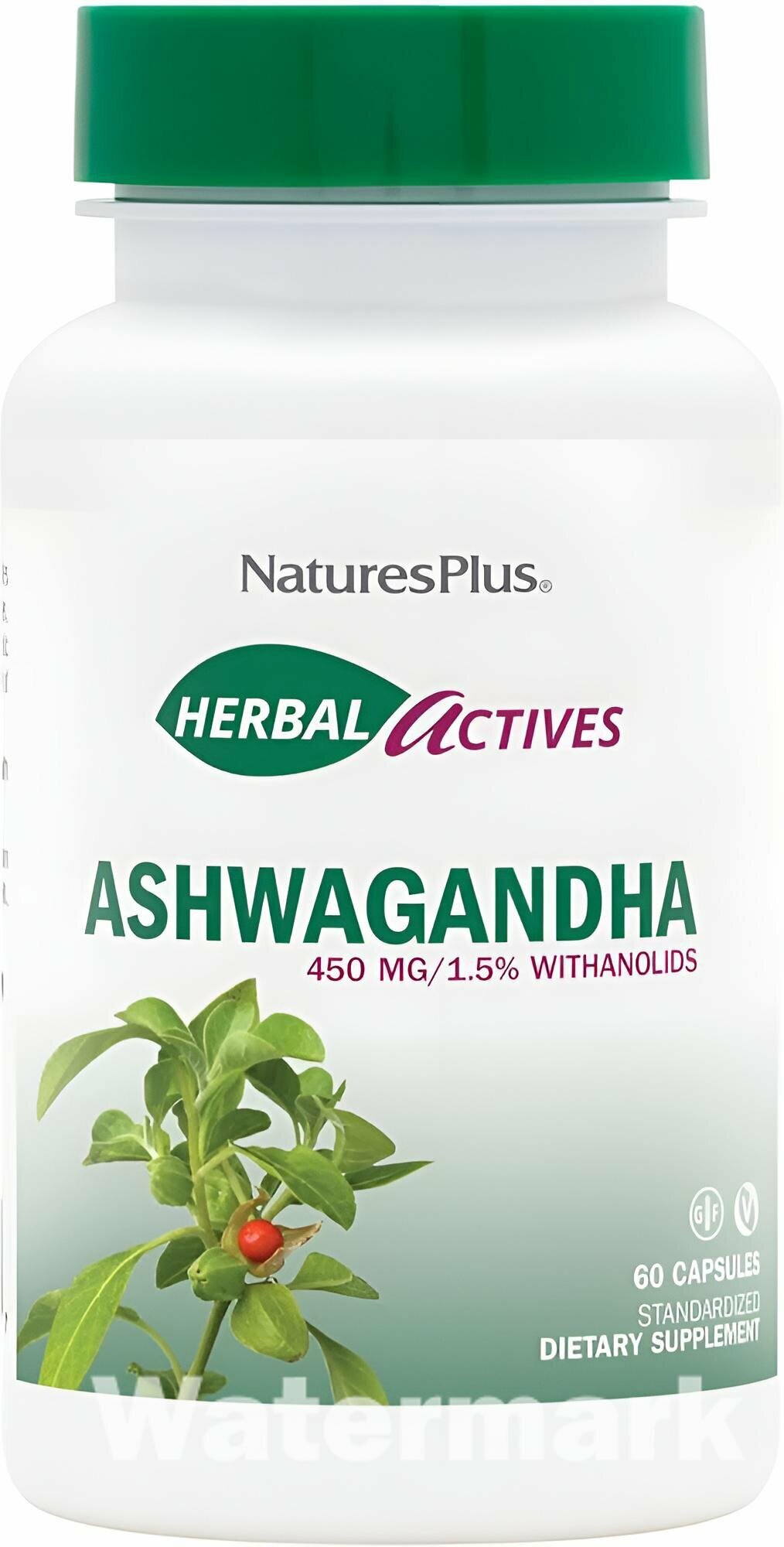 Ashwagandha Herbal act 450mg N60 фитокомплекс для стресса, энергии и сна, 60 капсул