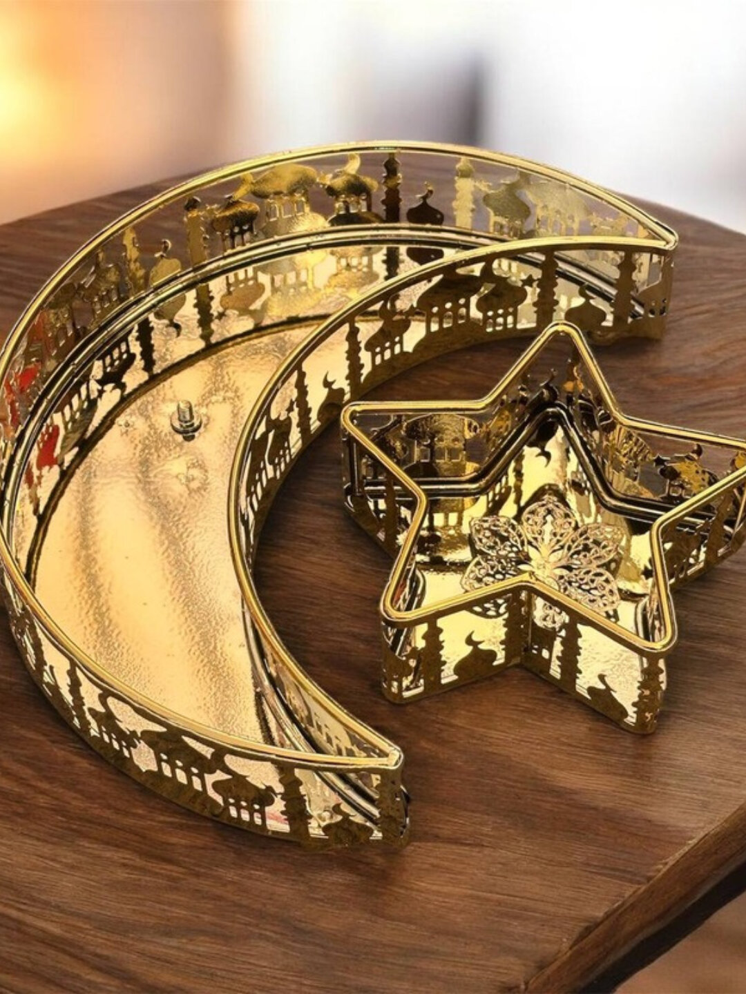 Декоративный поднос "Луна и звезда", для Рамадана/Ид аль-Фитра