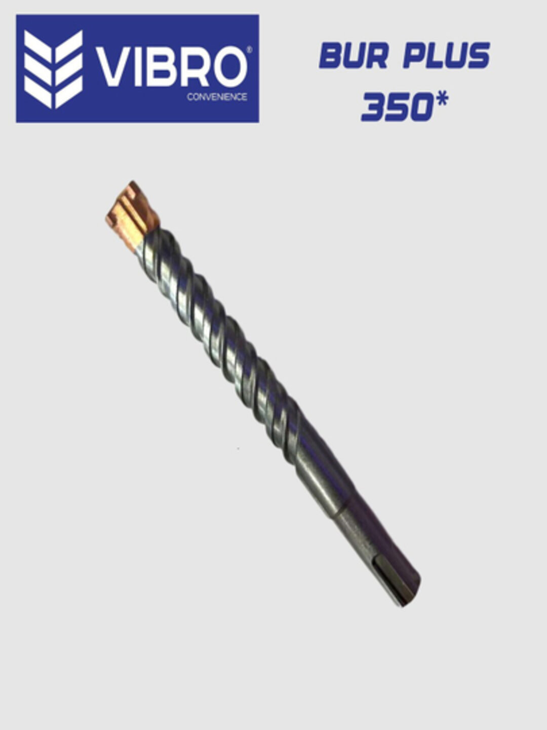 Бур Savdo belgisi "Плюс", для кирпича и бетона, с крестообразной режущей кромкой Vibro бур Пулюс 350 8