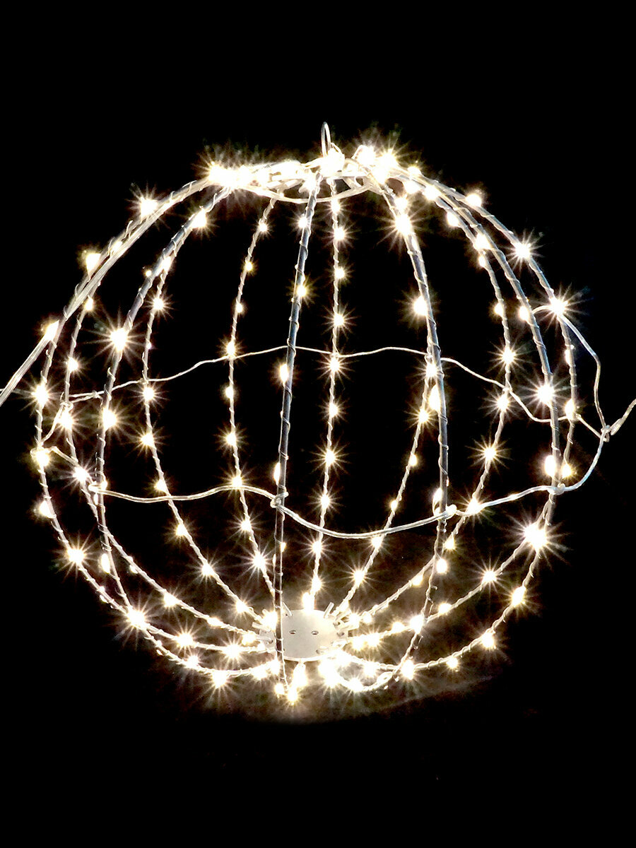 Магия праздника Светодиодный ШАР, D=30см, 168 LED, теплый белый, GS IP44, 4.5V, 6W, адаптер MAG-G021-168