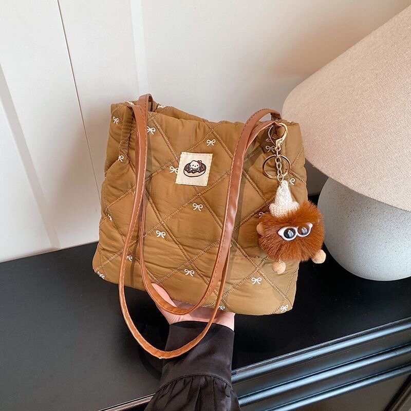 Сумка тоут , коричневый — фото 1