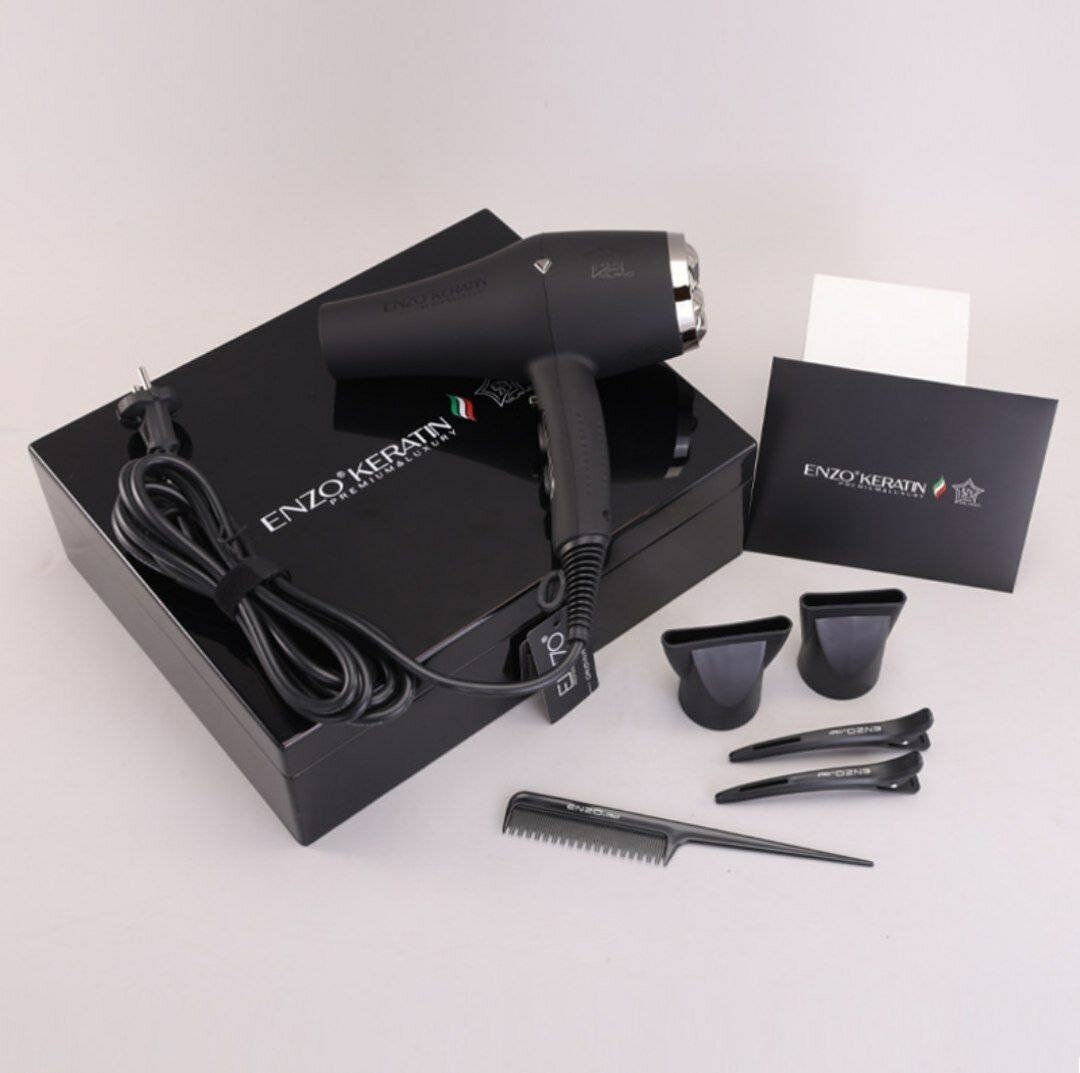Профессиональный фен ENZO Keratin D2, 2300 Вт, ионизация огнем