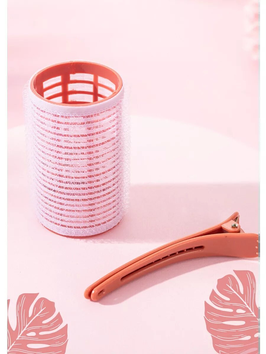 Бигуди липучки , для укладки и придания обьёма волосам легкий материал — фото 1