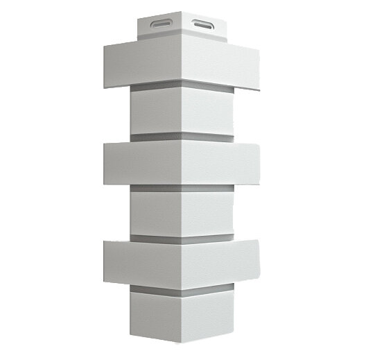 Docke Флемиш Белый, угол наружный (2 уп. / 24 шт.) для фасадных панелей