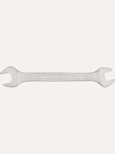 Изображение товара Гаечный ключ дюймовый рожковый NORGAU Industrial двусторонний, 5/8x3/4, HРM High precision machining