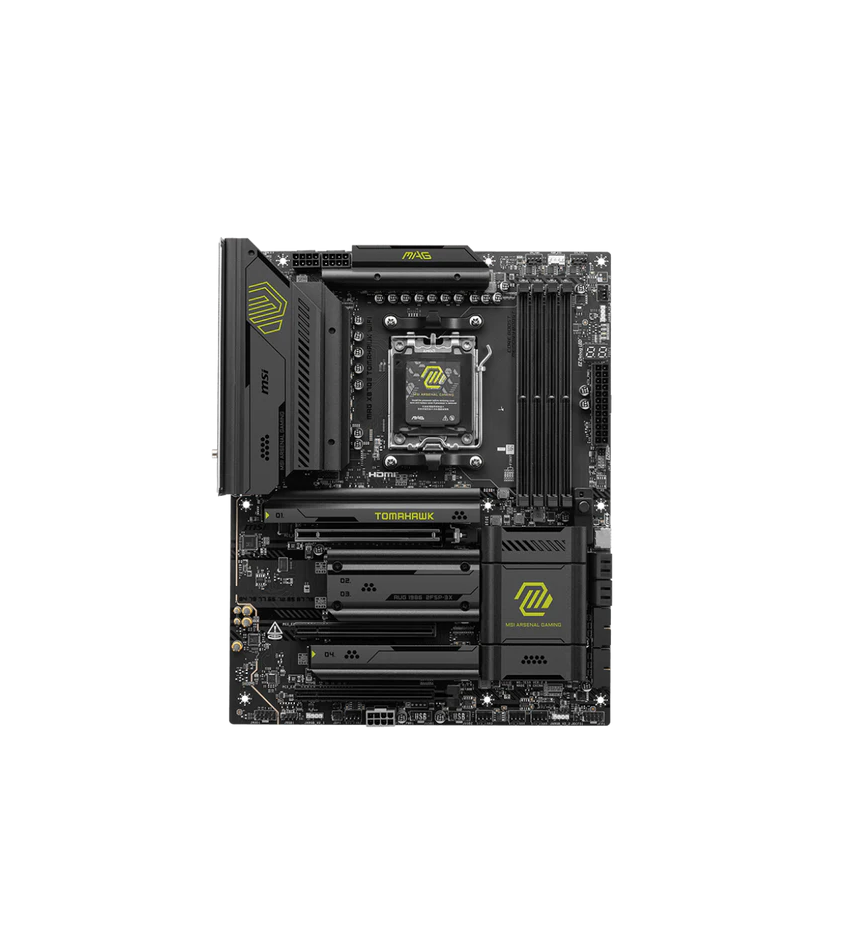 Материнская плата MSI X870E Tomahawk WiFi AM5, X870E, 4xDDR5, PCI-E 5.0, ATX, WiFi