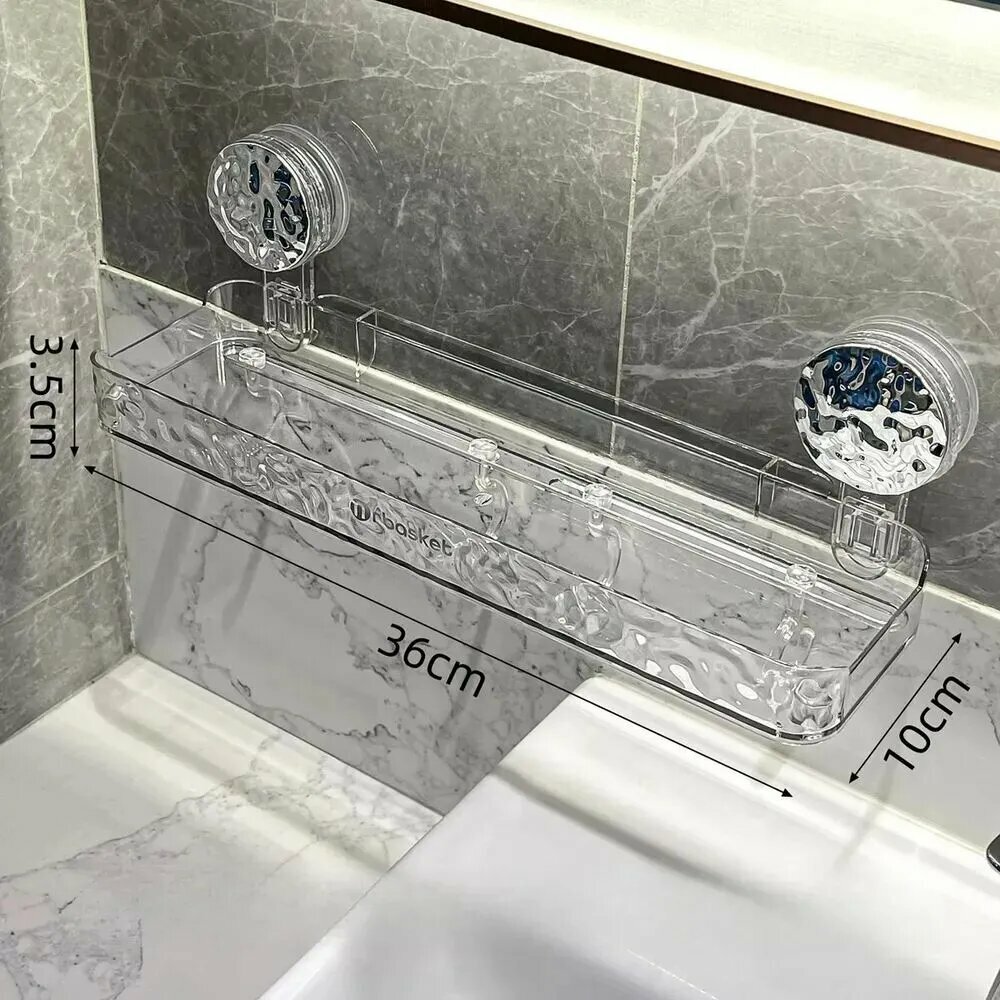 Полка Настенная Прямая, 10х36х3.5 см