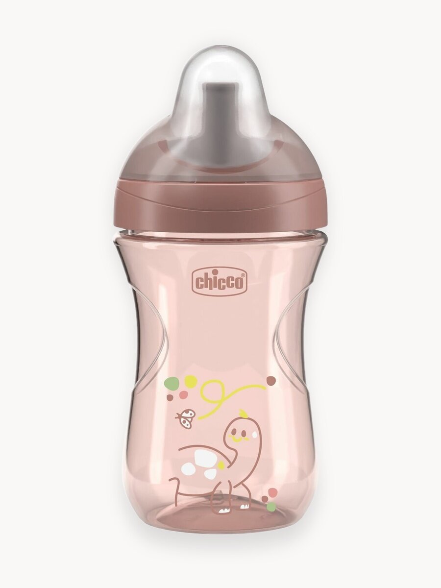 Поильник непроливайка детский Chicco Advanced Cup от 12 месяцев, 266 мл розовый