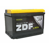 Аккумулятор ZDF Premium 6СТ-60 п/п (низкий)