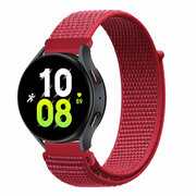 Нейлоновый универсальный ремешок для смарт-часов с креплением 20 мм Garmin, Samsung Galaxy Watch, Huawei Watch, Honor, Xiaomi Amazfit, 28 красный