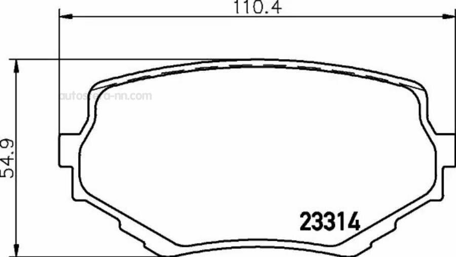 MINTEX MDB1750 Колодки тормозные дисковые к-т 4 шт. MDB1750