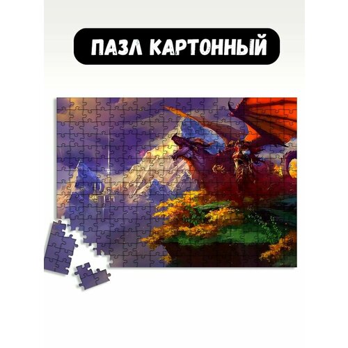 Пазл картонный 39,5х28 см игры world of warcraft dragonflight - 18150 пазл картонный 39 5х28 см игры world of warcraft dragonflight 18142