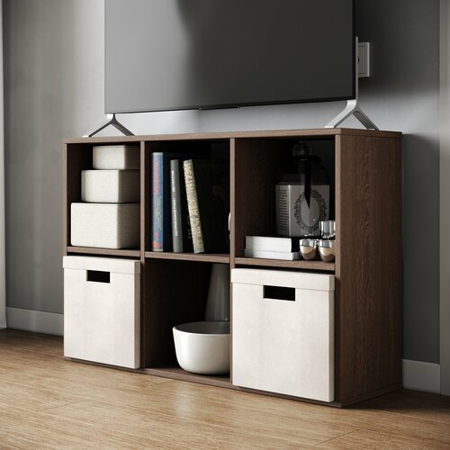 Стеллаж Kvadro-7 венге деревянный для книг игрушек напольный 6 полок 960х640х280 4618₽