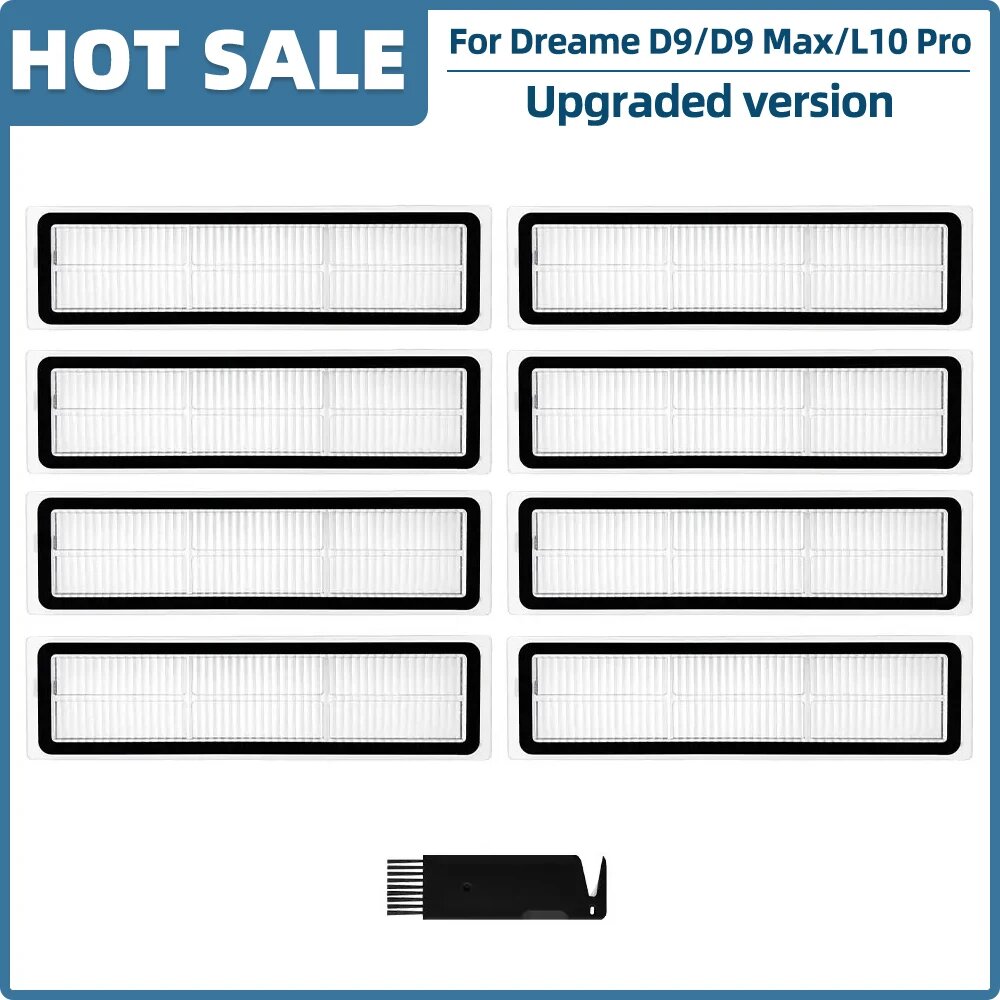 Черные запчасти для Dreame D9/D9 Max/L10 Pro, Set O