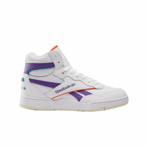фото Кеды reebok bb 4000 ii mid, полнота f (eu)/ на среднюю стопу, размер 9 us, белый/фиолетовый
