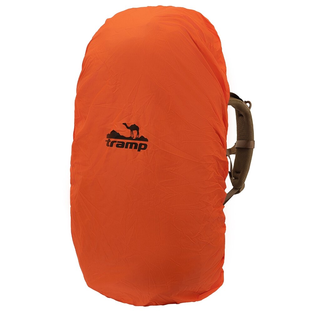 Накидка на рюкзак Tramp, подходит для рюкзаков 30-60 л, TRP-051, защита от влаги и грязи, оранжевая