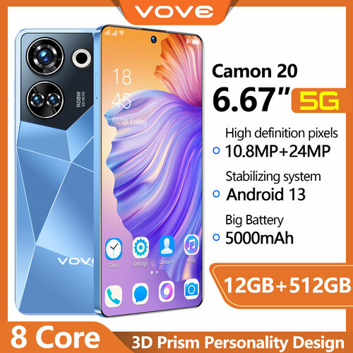 Смартфон Camon20 12 Гб 667 IPS Игровой телефон 5G phone 11820₽