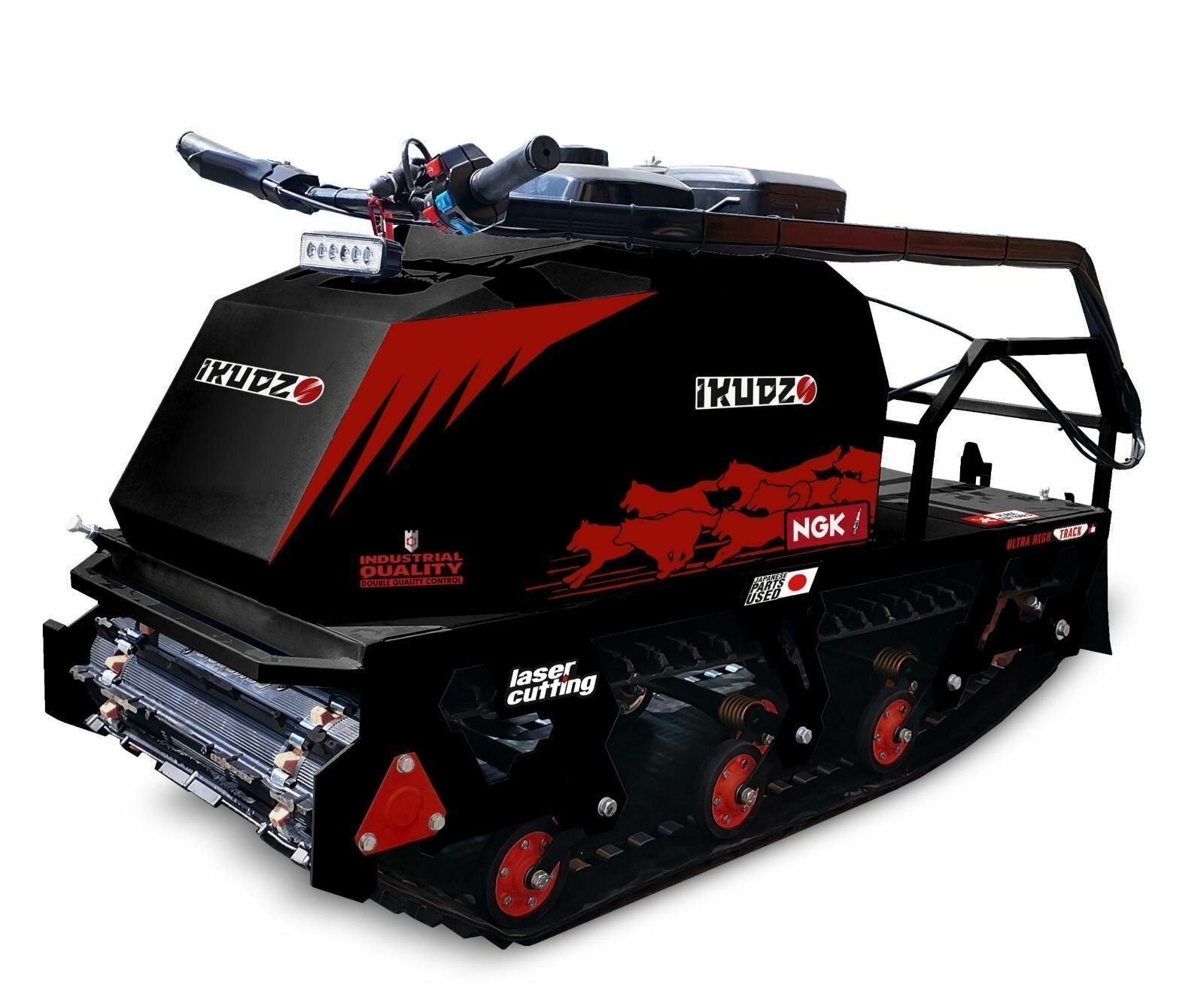 Мотобуксировщик IKUDZO 1250/500 K9 LIFAN Черный Красный