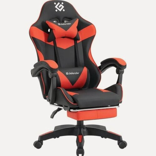 Изображение товара Кресло геймерское Defender Tornado Чер/крас, класс3, PU, подножка