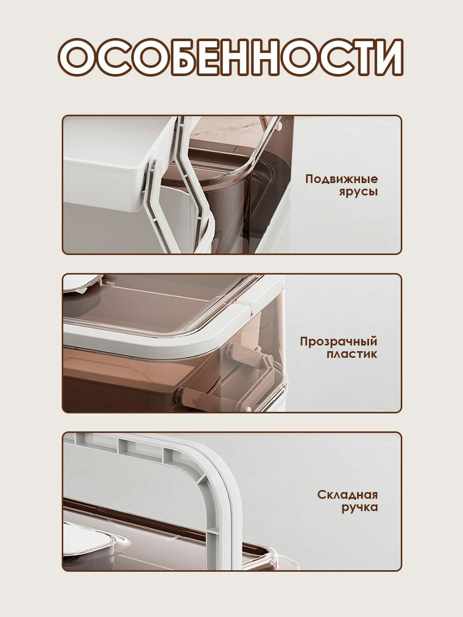 Изображение Домашняя аптечка COSTWAY UH9002BE-M, с таблетницей, пластик, белая