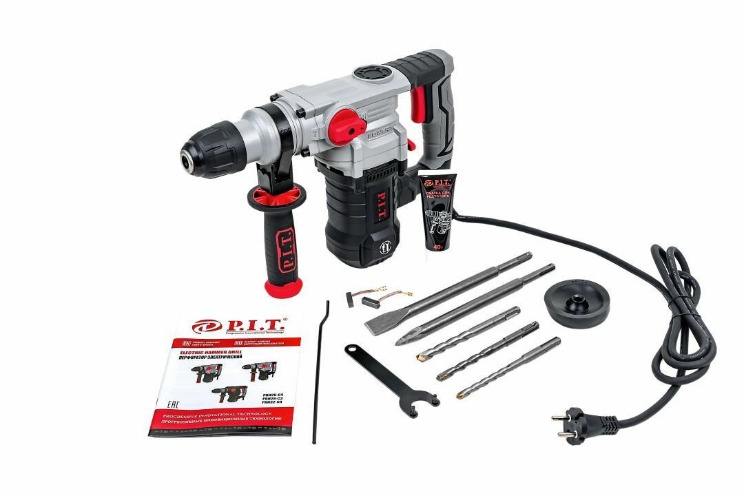 Перфоратор SDS-Plus электрич. P.I.T. PBH28-C3 мастер (верт, 1400Вт, 5,5Дж, 3реж, 28мм, 0-900об/мин)