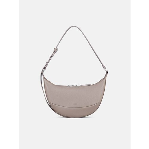 Сумка хобо LUCCA, фактура зернистая, fumo