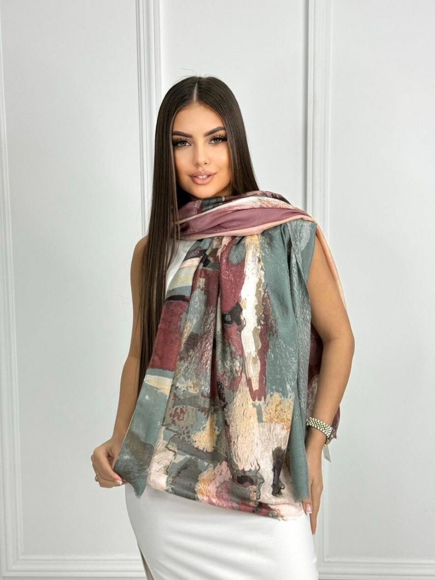 Палантин World of Accessories Шарф палантин тонкий хлопок для женщин — фото 1