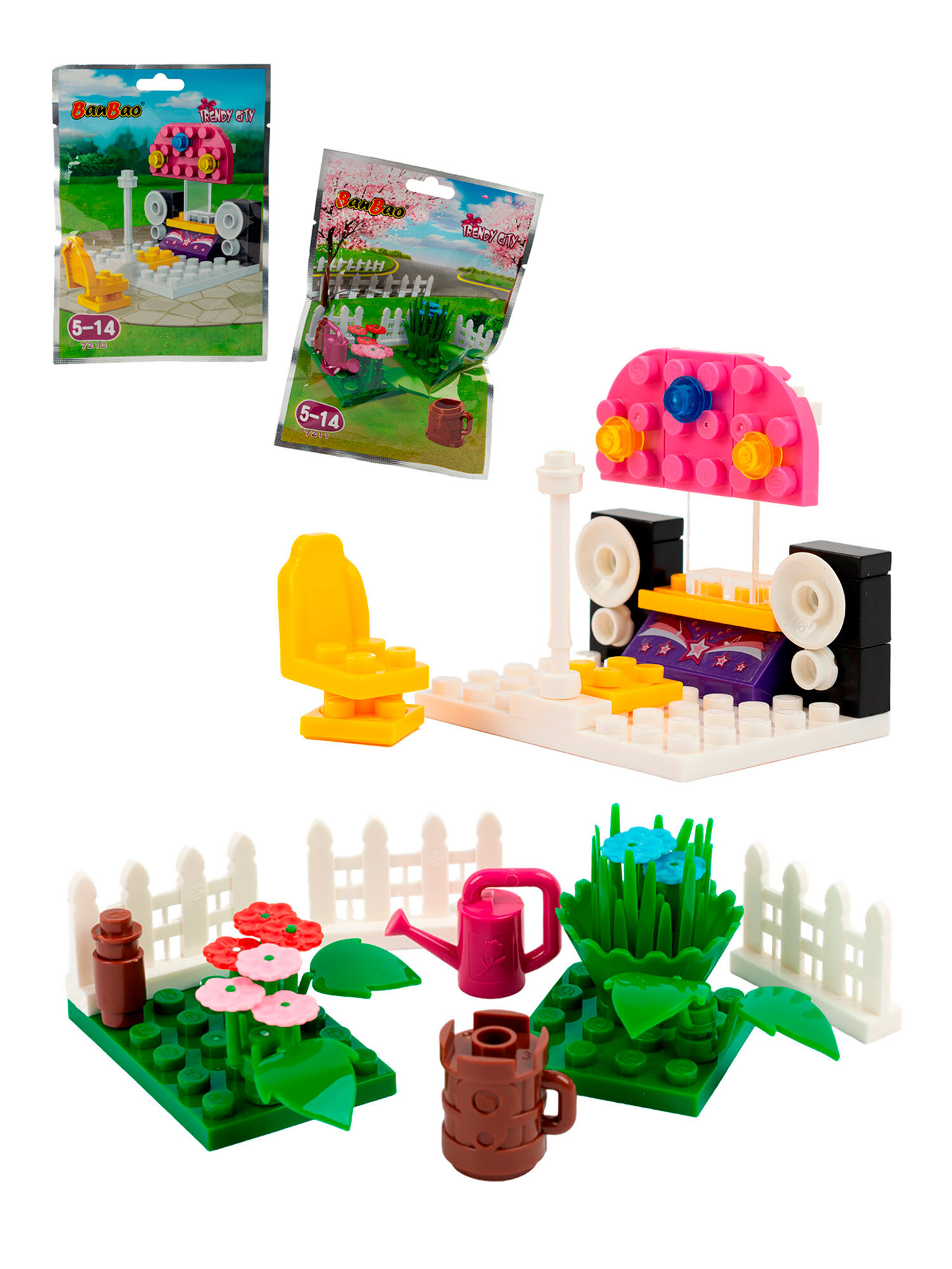 Конструктор BanBao Концертная сцена, 57 деталей, развивающий