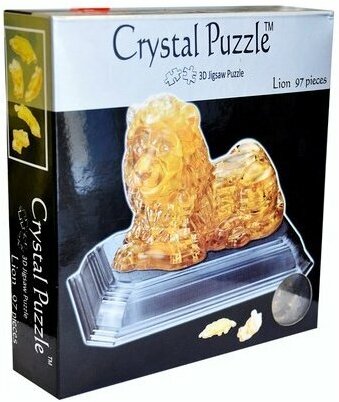 Головоломка 3D Crystal Puzzle Лев цвет: желтый - фото №17