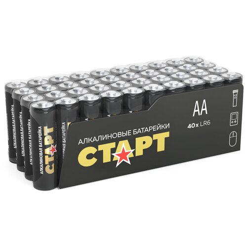 Батарейки старт LR6-B40 АА (LR6) 40 шт. батарейки smartbuy lr6 bulk 40 40шт