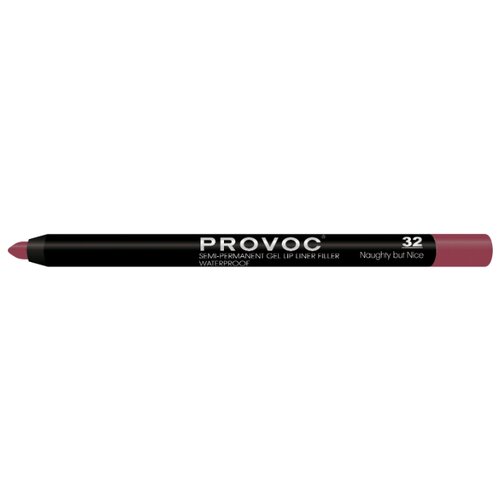 фото Provoc гелевая подводка в карандаше для губ semi-permanent gel lip liner 32 naughty but nice