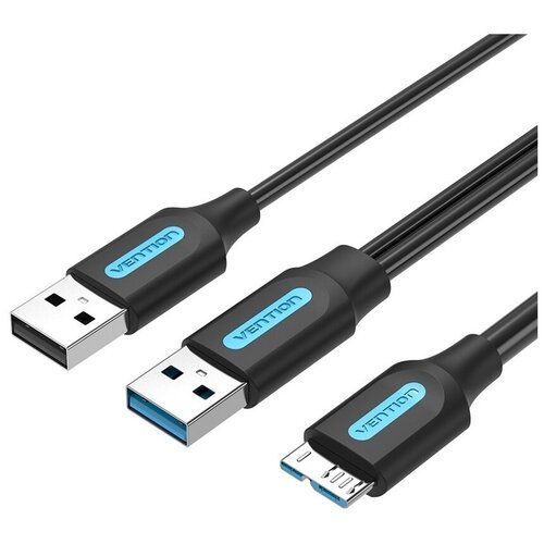 Кабель интерфейсный USB 3.0 Vention CQPBD AM/micro B, USB 2.0 AM - 0.5м