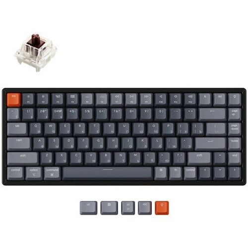 Беспроводная механическая клавиатура Keychron K2 (Тёмно-серый | Dark Grey) (Gateron G Pro - коричневый | Gateron G Pro Brown)