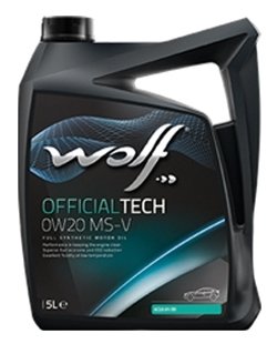 Масло моторное OFFICIALTECH 0W20 MS-V 5L WOLF 8332715