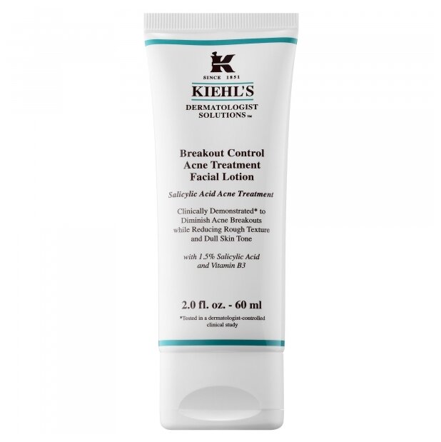 Kiehl's Лосьон для сокращения и предупреждения несовершенств кожи Breakout Control Blemish Treatment Facial, 60 мл