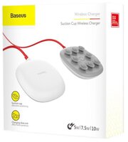 Сетевая зарядка Baseus Suction Cup Wireless Charger черный