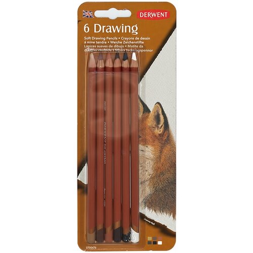 Derwent Набор карандашей 6 шт. Drawing 0700476