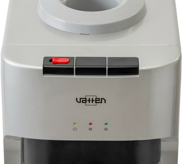 Кулер для воды VATTEN V45SKB напольный, компрессорный, серебро, холодильник - фотография № 10