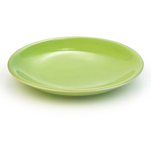 Пирожковая тарелка Груморо из керамики белого цвета / Цветная десертная тарелка / Дизайнерская посуда / Декоративная тарелка /