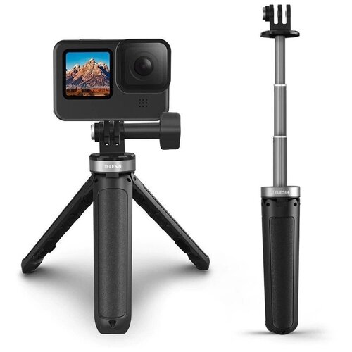 Мини монопод-штатив Telesin Shorty монопод selfie stick для экшен камер gopro sony dji osmo insta360 sjcam 28 95 см