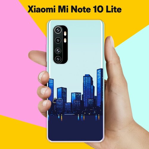 Силиконовый чехол на Xiaomi Mi Note 10 Lite Город / для Сяоми Ми Ноут 10 Лайт силиконовый чехол с принтом bye then для xiaomi mi note 10 lite сяоми ми ноут 10 лайт