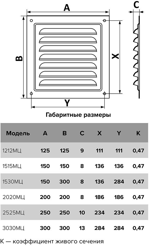 2525МЦ Решетка вентиляционная 250x250 мм (стальная) ERA - фото №5