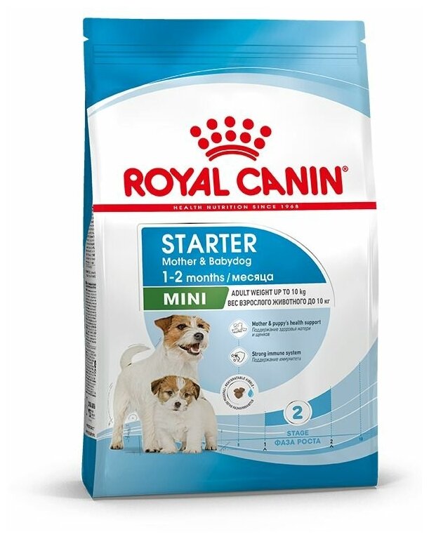 Корм сухой ROYAL CANIN MINI STARTER для щенков до 2-х месяцев, беременных и кормящих сук 3 кг х 2 шт