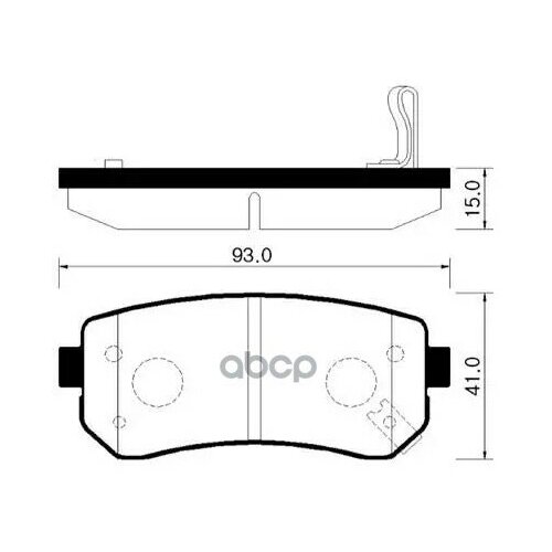 Колодки Тормозные Дисковые Задн Hyundai: Accent 05-08, I30 07-, Sonata (Yf) 10-, Tucson Ix35 10- Kia: Rio 06-07, Pride 05-, F.
