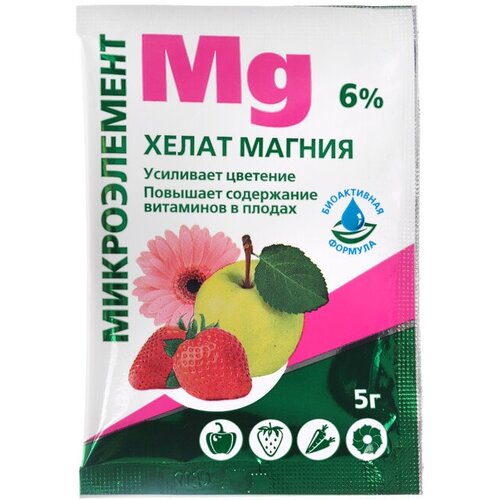 Хелат магния БиоМастер, 5 г удобрение минеральное 5гр хелат магния биомастер