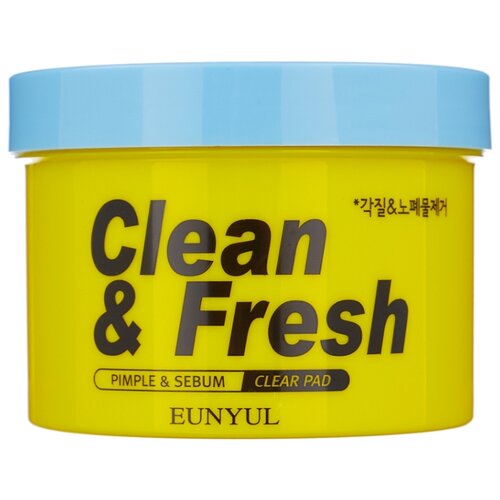 фото Eunyul диски для лица Clean & Fresh Pimple & Sebum Clear Pad 70 шт.