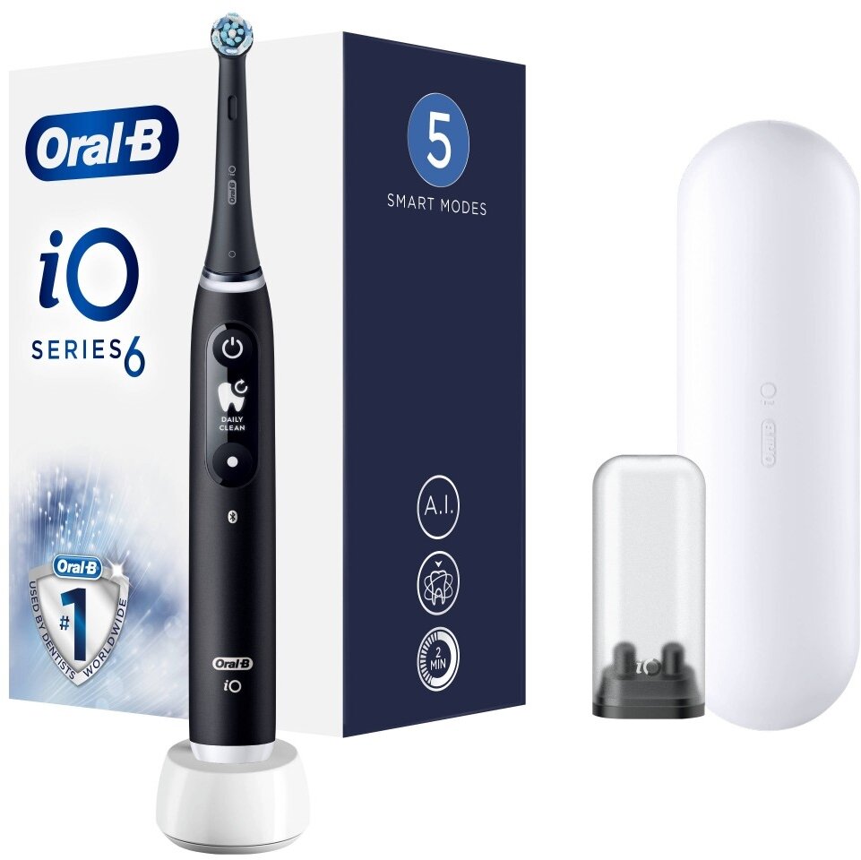 Электрическая зубная щетка Oral-B iO Series 6n, черный 4210201409113