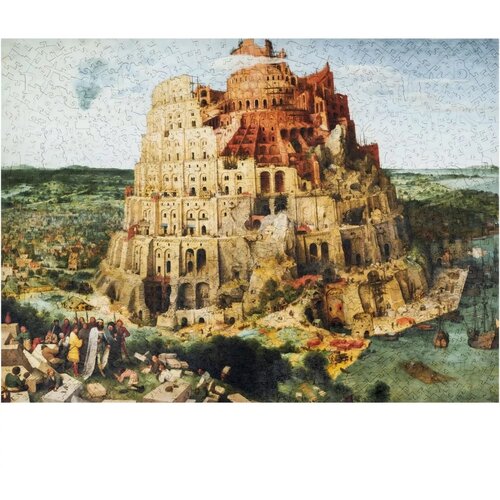 Пазл Unidragon Вавилонская башня, 1000 дет., 43.5х59.5х43.5 см, многоцветный пазл castorland вавилонская башня c 300563 3000 дет
