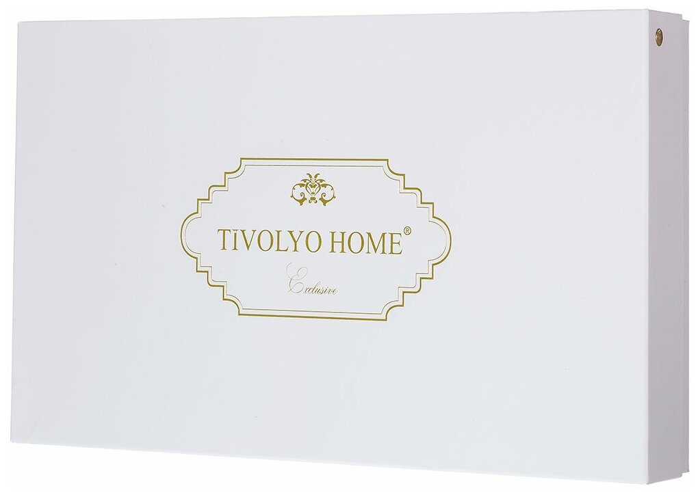 Tivolyo home Постельное белье Fortuny цвет: кремовый (2 сп. евро)